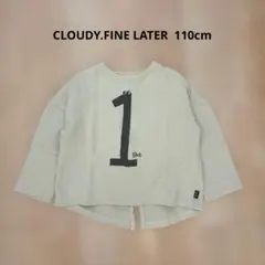 CLOUDY.FINE LATER/ナンバーカットソー/110