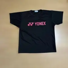 YONEX バドミントンウェア Tシャツ ネイビー ピンク Mサイズ