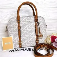 未使用☆MICHAEL KORSマイケルコース 2wayショルダーバッグバニラ