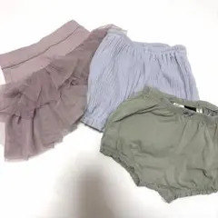 ベビーブルマ　ベビーパンツ　80センチ　まとめ売り　くすみカラー