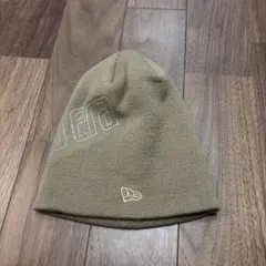 NEWERA ベージュ ニット帽