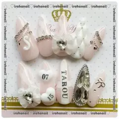 ネイルチップ オーダー受付中 量産型 ワンホン ピンク 推し活 キルティング