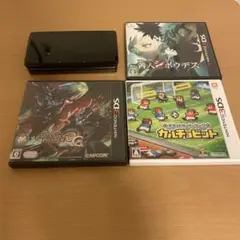 こむ様専用 3DS本体＋善人シボウデス＋カルチョビット＋モンハン3G＋充電器
