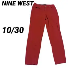 NINE WEST ナインウエスト スキニーパンツ 【10/30 】レッド
