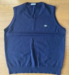 LACOSTE ネイビー Vネックニット サイズ6