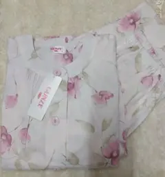 GUNZE パジャマ 花柄 ピンク Sサイズ　ガーゼのサムネイル