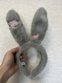 ディズニー ウサギ耳 カチューシャ グレー