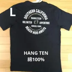 L ハンテン HANG TEN 新品 半袖Tシャツ メンズ ブラックのサムネイル