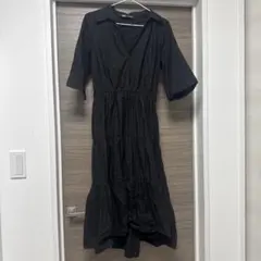 Zara ザラ ブラック シャツワンピース 半袖