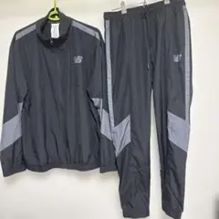 【New Balance 】ジャージ上下セット M ブラック/グレー【美品】