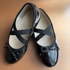 ブラック バレエシューズ フォーマル　17センチ