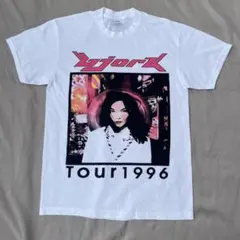 ビョークBjork Tシャツ バンT シングルステッチ ツアー1996　白　L