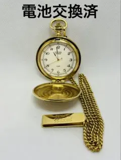 SEIKO ALBA 懐中時計　ゴールド 稼動品