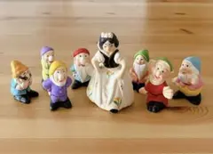 【超希少】白雪姫 7人の小人 ディズニー　陶器 フィギュア 置き物