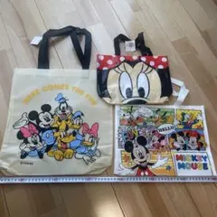 【新品】Disney ミッキー ミニーバッグ 3点セット