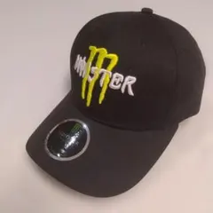 Monster ENERGY刺繍ロゴ ブラックキャップ フリーサイズのサムネイル