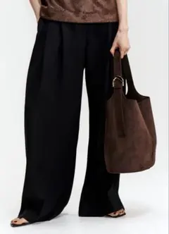 H&M スエードバケットバッグ