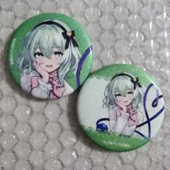 東方Project　ガーリーファッション　グリッター缶バッジ　古明地こいし　2つ