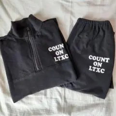 LOVETOXIC/ブラックスエットパジャマ上下セット/160