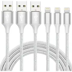 SALE✨iPhone 充電ケーブルMFi認証Lightning2M 3本セット