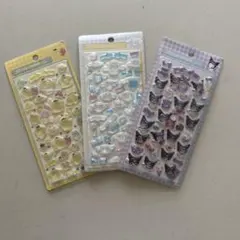 サンリオ　キャラクター3Dシール　3枚セット　自由組み合わせ相談可能
