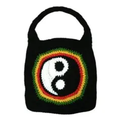 インヤン yinyang 陰陽 ハンドバッグ ハンドメイド ラスタカラー