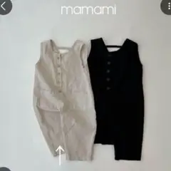 【美品】mamami / jump suit / linen /S size