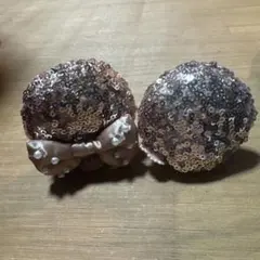 スパンコールリボンカチューシャ