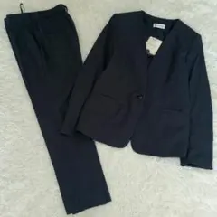 新品未使用タグ付　プラステ　洗える　ノーカラージャケットM　 パンツＳ　セット