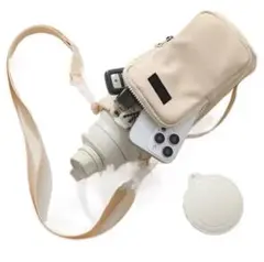 スマホショルダー 水筒カバー 携帯小物収納ポケット 遠足 旅行 ショルダーバッグ