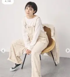 Samansa Mos2 【オーガニックコットン】デニムサロペット❤️