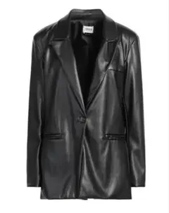 BERNA ITALIA レザー風ジャケット