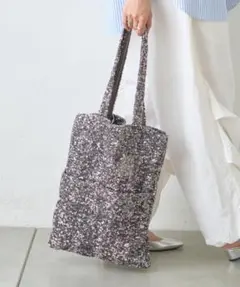 【A4サイズ対応】カラビナ付きスパンコールトートバッグ