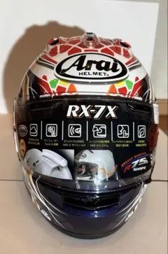 新品Arai RX-7X ナカガミ　レプリカ2 サイン入り　Lサイズ Webike | Arai アライ RX-7X NAKAGAMI GP2 [アールエックス