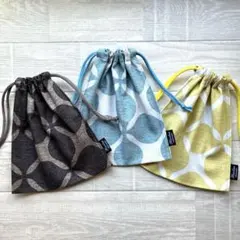 ハンドメイド.巾着３個セット