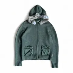 belstaff rabbit fur zipup wool jacketのサムネイル