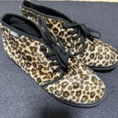 VANS ヒョウ柄 ハイカットスニーカー 23.5