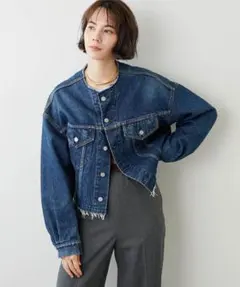 L様用【タグあり美品】sacra ボリュームスリーブ デニムジャケット