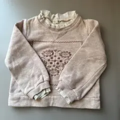 トレーナー　スウェット　100 ラポッシェビスキュイ　刺繍