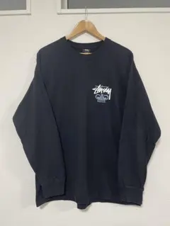 Stussy スチューシー ロンT Lサイズ　ブラック　王冠　クラウン