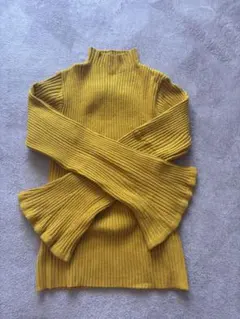 Heather リブ編みハイネックセーター F