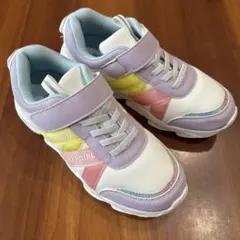 新品 ANAP GIRLスニーカー 白 パステルカラー ラメ入り23センチ