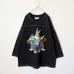 美品★ルーニー・テューンズ LOONEY TUNES フットボール Tシャツ M