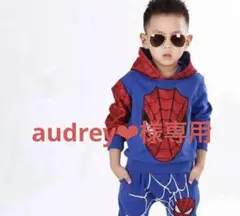 専用　子供服 男の子 スパイダーマン セットアップ ブルー130