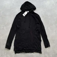 【新品】ZARA フーデッドパーカー　ブラック XL コットン　FA98