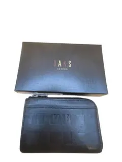 中古DAKSダックス小銭入れラウンドファスナー黒のサムネイル