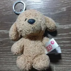 NICI ベージュ 犬 キーホルダーぬいぐるみ