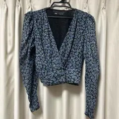 【極美品】ZARA 花柄シャツ レディース Sサイズ