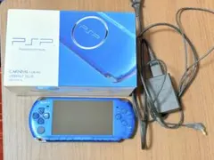 PSP3000 ブルー本体　充電プラグ　箱付き　ジャンク