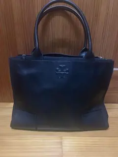 美品　Tory Burch 黒 レザートートバッグ